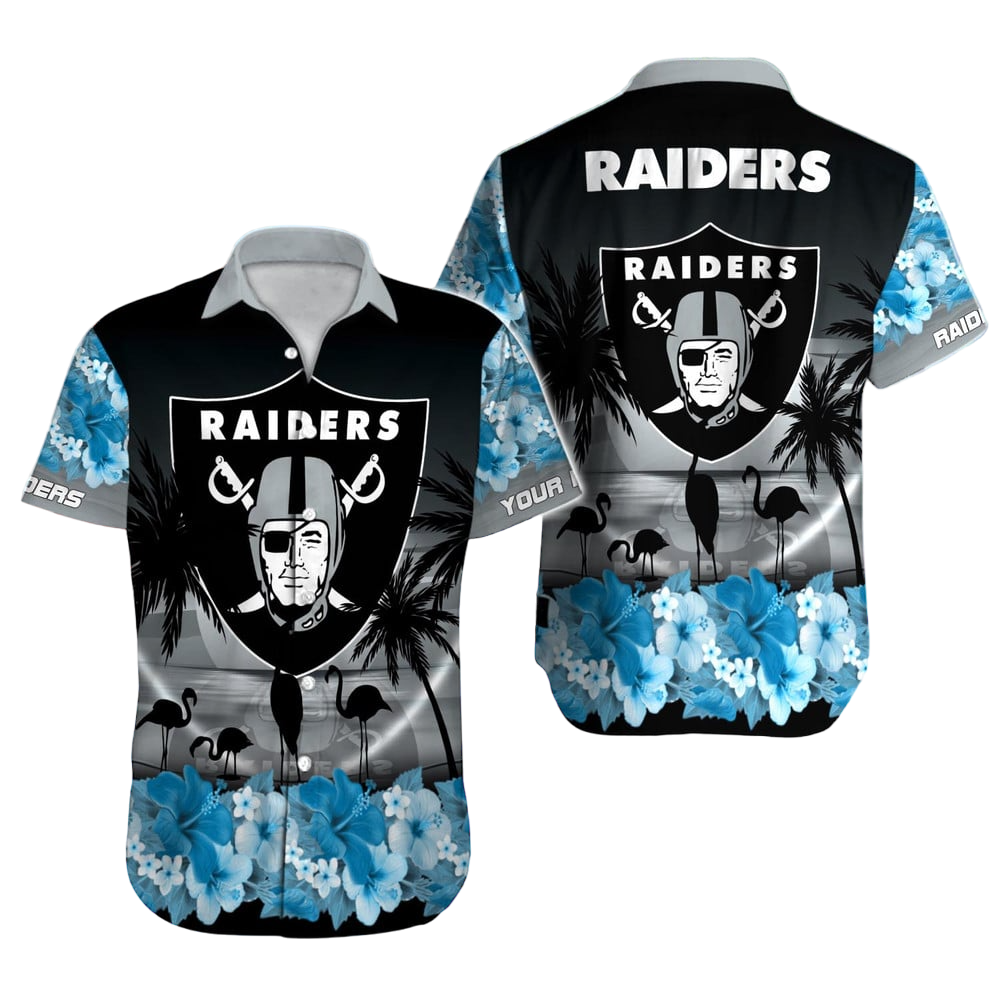 Las Vegas Raiders Hawaiian Shirt NFL Football Custom Hawaiian Shirt for Men Women Gift For Fans