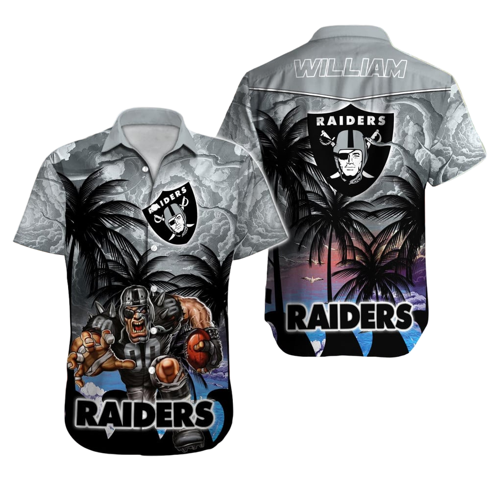 Las Vegas Raiders Hawaiian Shirt NFL Football Custom Hawaiian Shirt for Men Women Gift For Fans