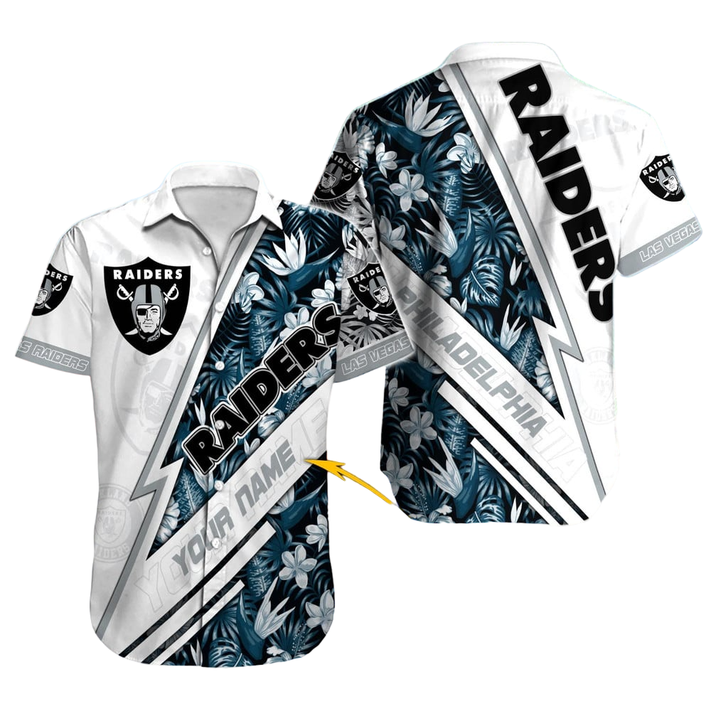 Las Vegas Raiders Hawaiian Shirt NFL Football Custom Hawaiian Shirt for Men Women Gift For Fans