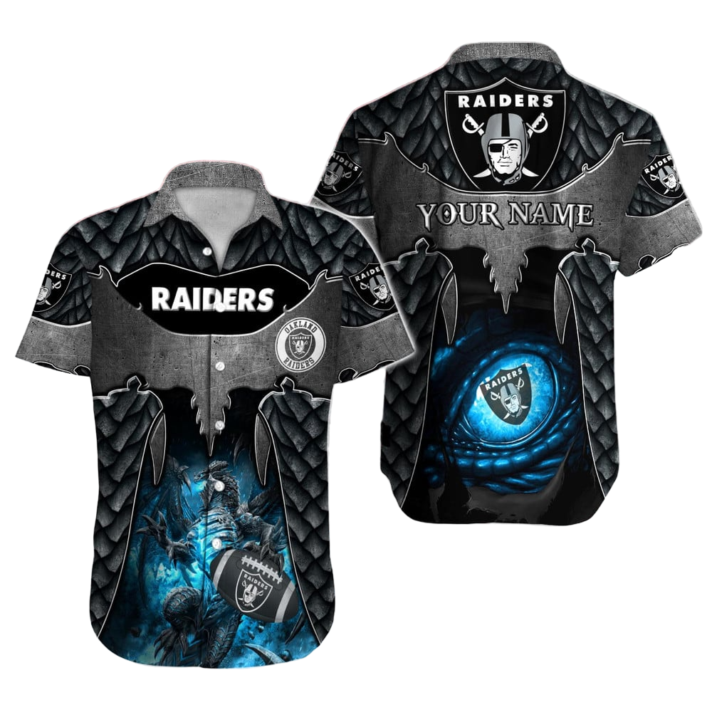 Las Vegas Raiders Hawaiian Shirt NFL Football Custom Hawaiian Shirt for Men Women Gift For Fans