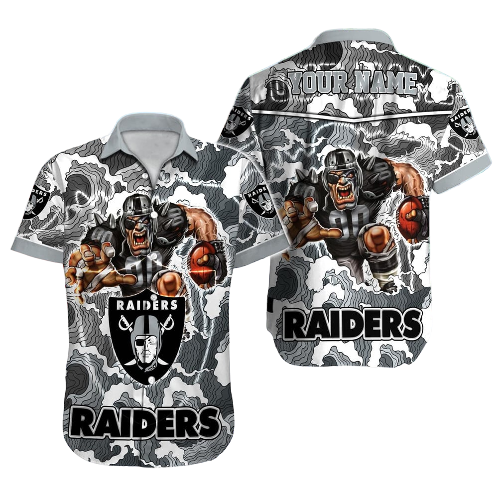 Las Vegas Raiders Hawaiian Shirt NFL Football Custom Hawaiian Shirt for Men Women Gift For Fans