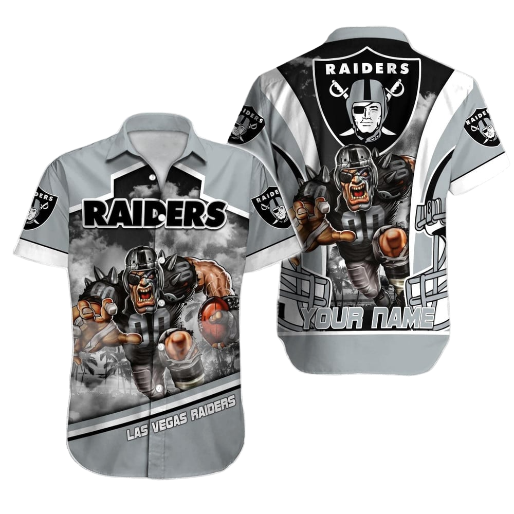 Las Vegas Raiders Hawaiian Shirt NFL Football Custom Hawaiian Shirt for Men Women Gift For Fans