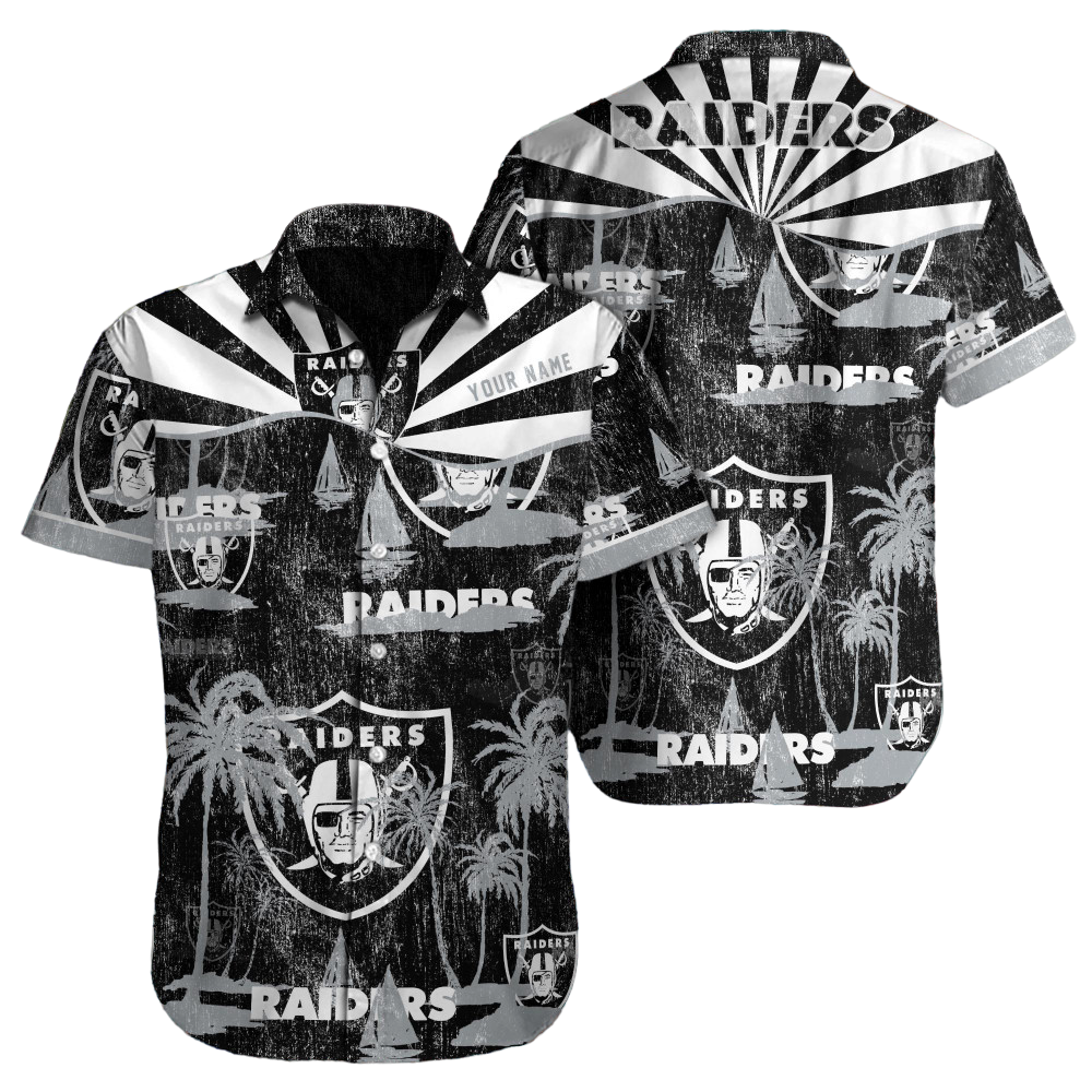 Las Vegas Raiders Hawaiian Shirt NFL Football Custom Hawaiian Shirt for Men Women Gift For Fans