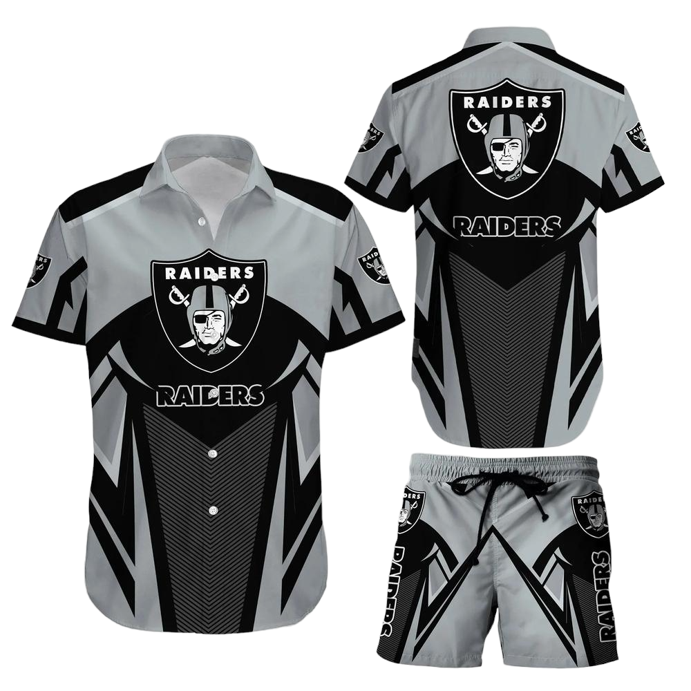 Las Vegas Raiders NFL Hawaiian Shirt And Short Best Gift For Football NFL Fans