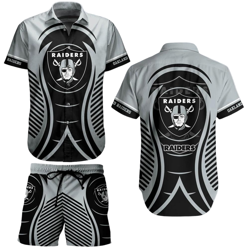 Las Vegas Raiders NFL Hawaiian Shirt And Short New Collection Summer Best Gift For Big Fans