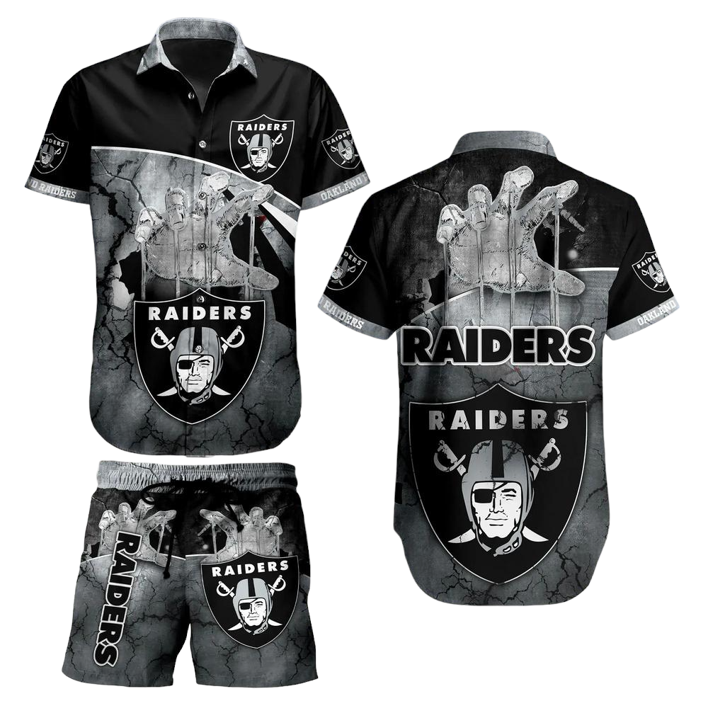 Las Vegas Raiders NFL Hawaiian Shirt And Short Style Summer Luzgear Store