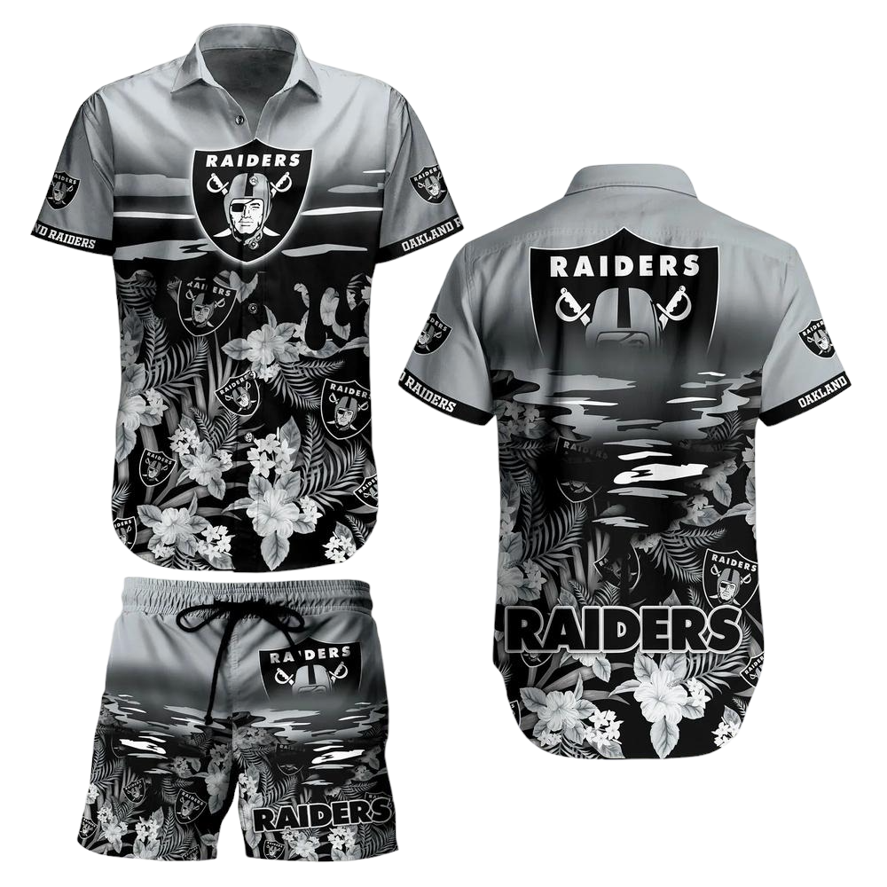 Las Vegas Raiders NFL Hawaiian Shirt And Short Tropical Pattern Beach Shirt New Gift For Best Fan