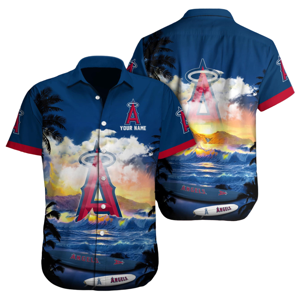 Los Angeles Angels MLB Custom Hawaii Shirt  for Men Women Gift for Fans