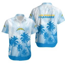 Los Angeles Chargers Coconut Trees NFL Gift For Fan Hawaiian Shirt Aloha Shirt for Men Women