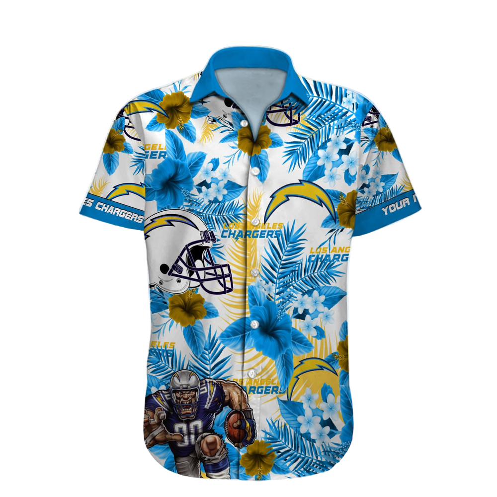 Los Angeles Chargers Hawaiian Shirt NFL Football Custom Hawaiian Shirt for Men Women Gift For Fans