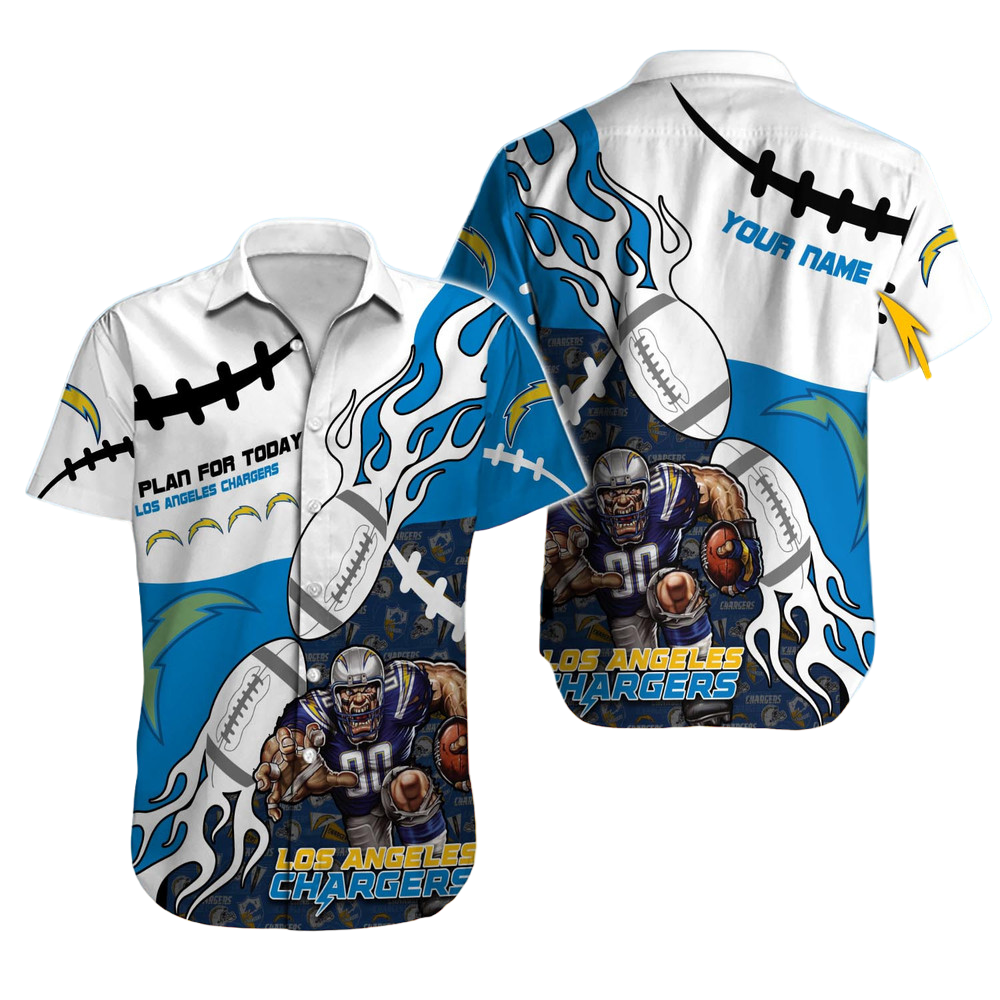 Los Angeles Chargers Hawaiian Shirt NFL Football Custom Hawaiian Shirt for Men Women Gift For Fans