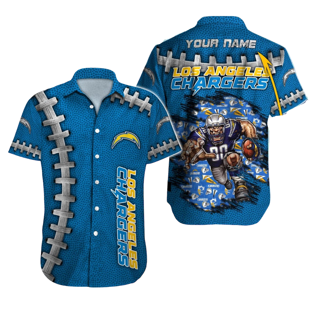 Los Angeles Chargers Hawaiian Shirt NFL Football Custom Hawaiian Shirt for Men Women Gift For Fans