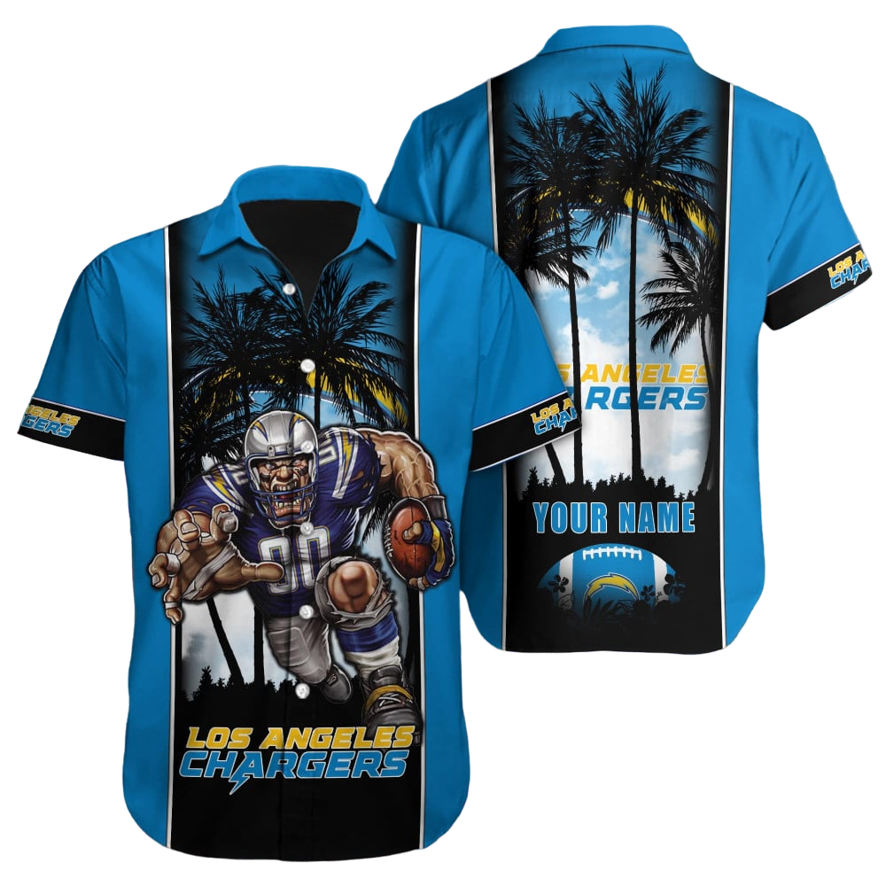 Los Angeles Chargers Hawaiian Shirt NFL Football Custom Hawaiian Shirt for Men Women Gift For Fans