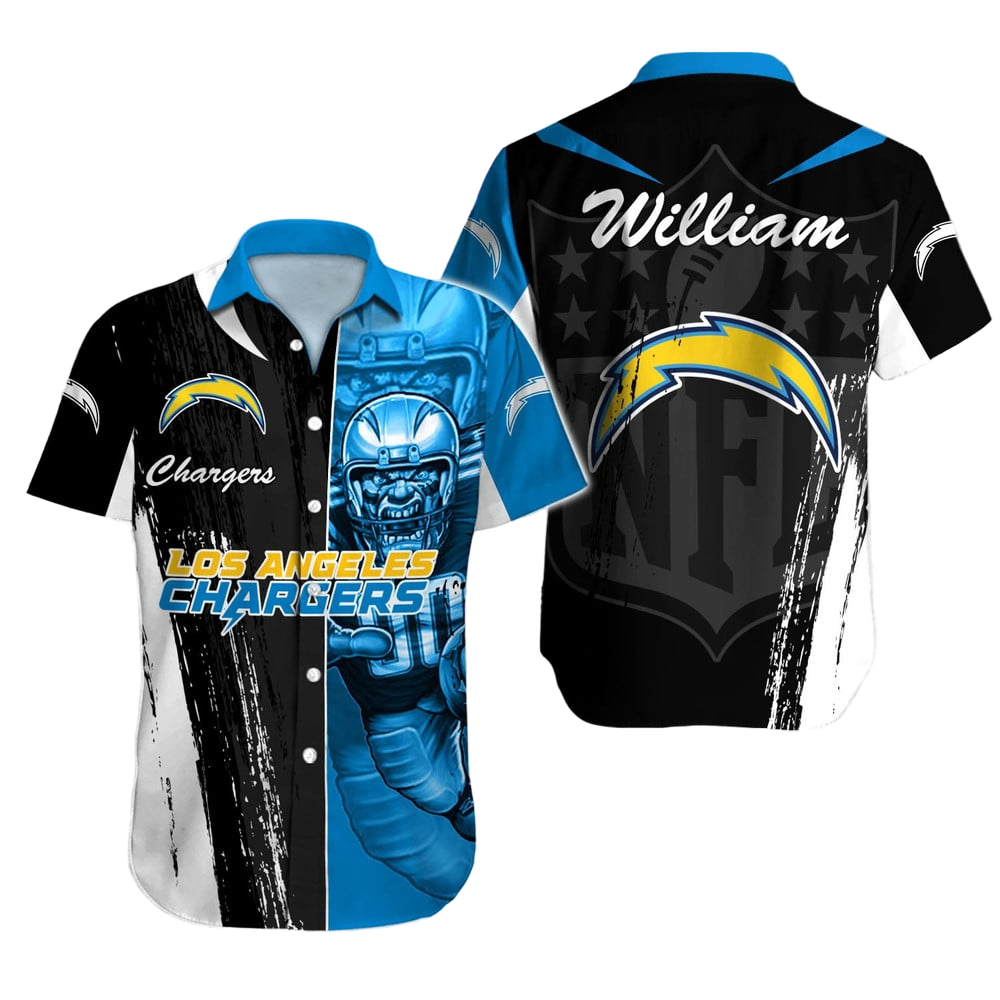 Los Angeles Chargers Hawaiian Shirt NFL Football Custom Hawaiian Shirt for Men Women Gift For Fans