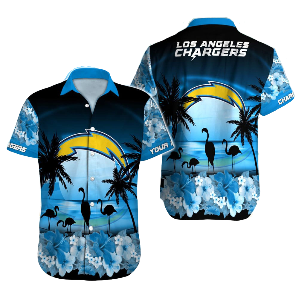 Los Angeles Chargers Hawaiian Shirt NFL Football Custom Hawaiian Shirt for Men Women Gift For Fans