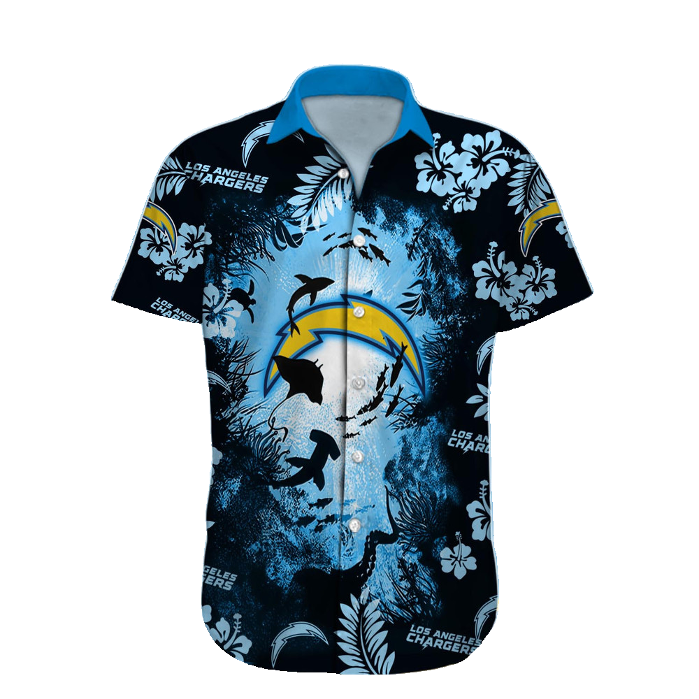 Los Angeles Chargers Hawaiian Shirt NFL Football Custom Hawaiian Shirt for Men Women Gift For Fans