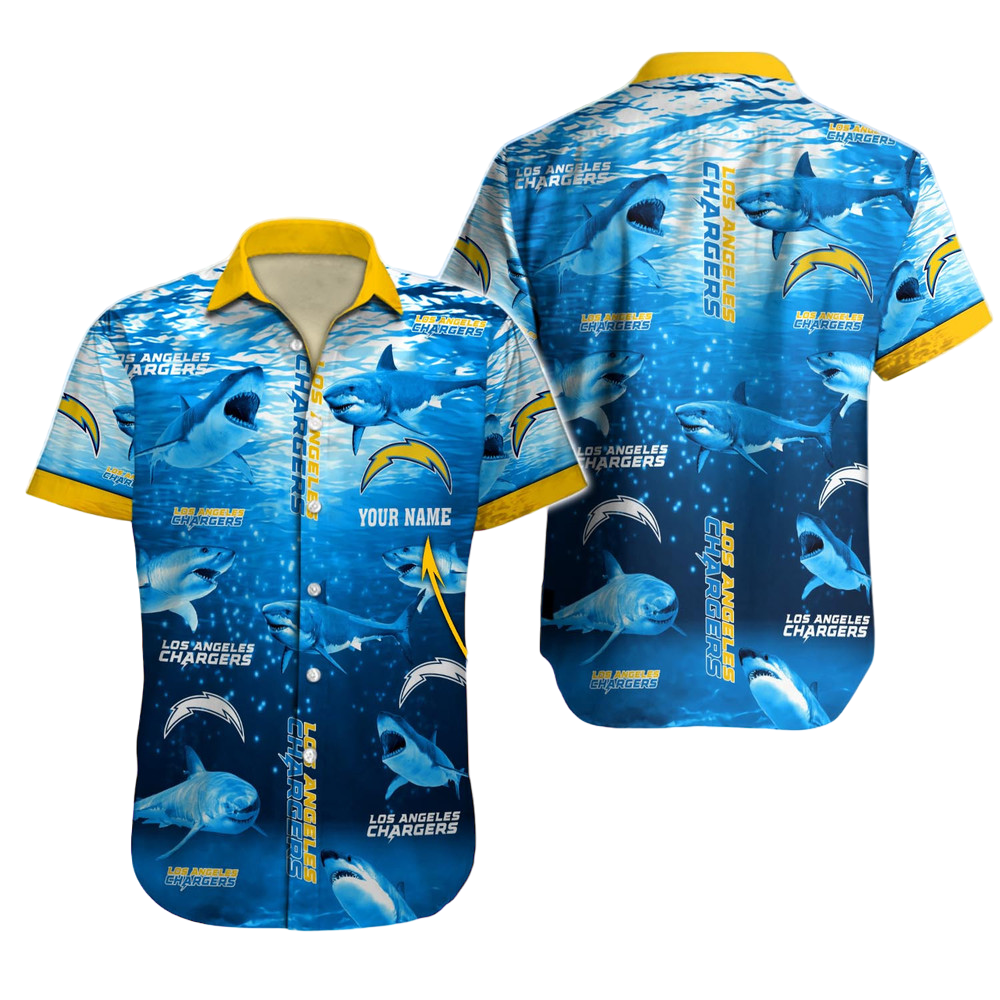 Los Angeles Chargers NFL Hawaii Shirt NFL Football Custom Hawaiian Shirt for Men Women Gift For Fans