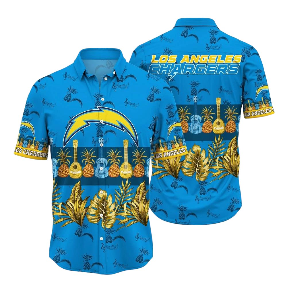 Los Angeles Chargers NFL Hawaiian Shirt Tropical Pattern Graphic Trends Summer Gift For Fan NFL