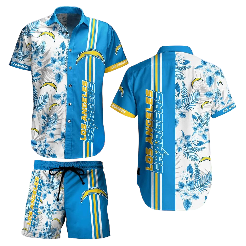 Los Angeles Chargers NFL Hawaiian Shirt Tropical Pattern Summer Shirt Style New Gift For Best Fan