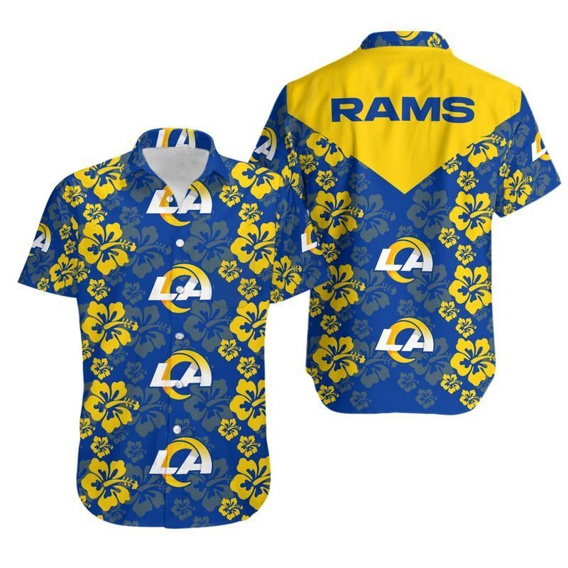 Los Angeles Rams Flowers Hawaii Shirt for Men Women