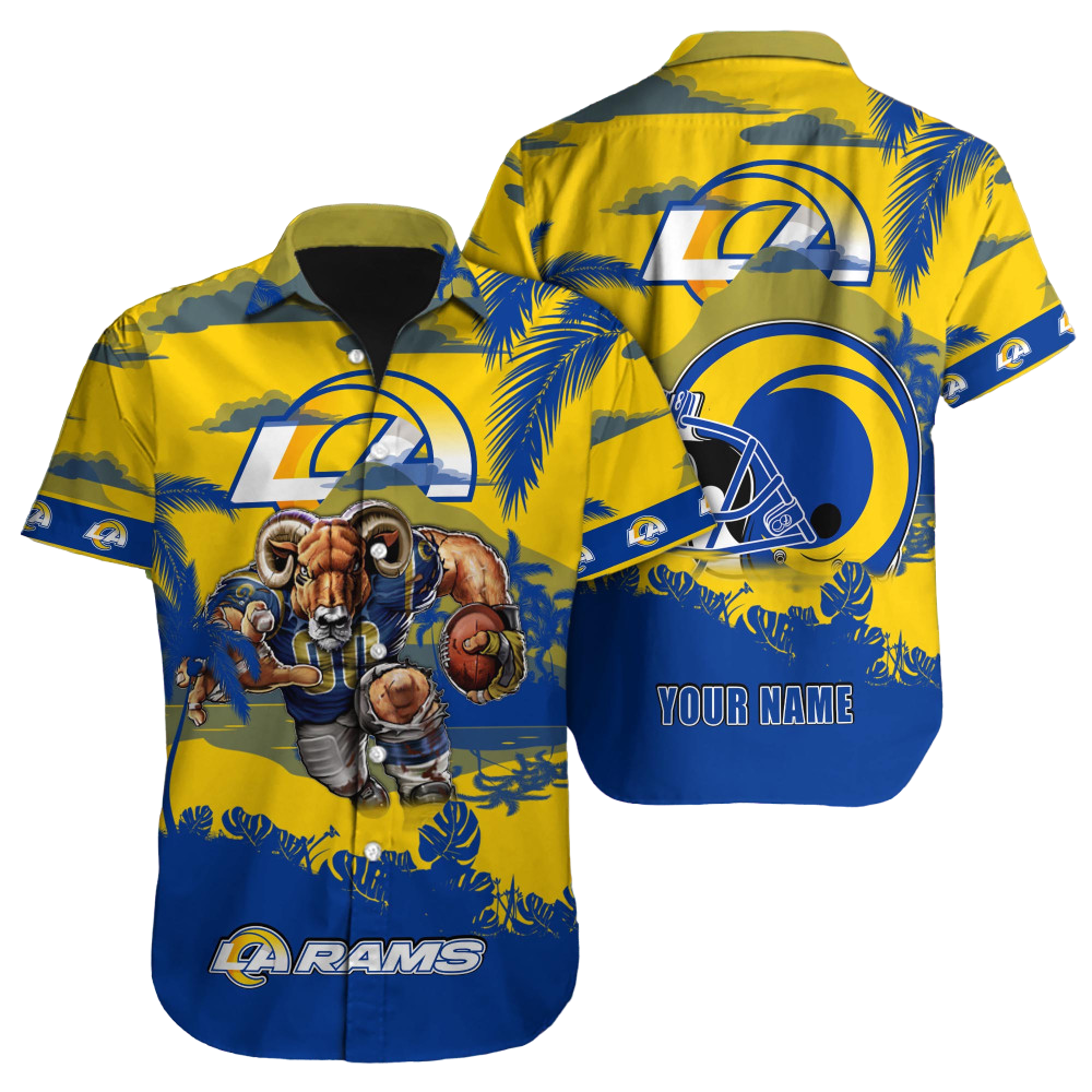 Los Angeles Rams Hawaiian Shirt NFL Football Custom Hawaiian Shirt for Men Women Gift For Fans