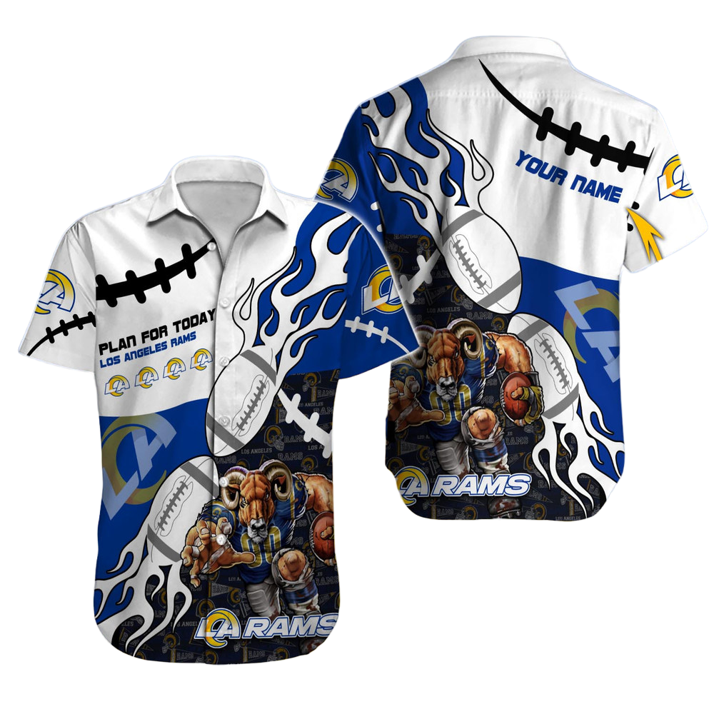 Los Angeles Rams Hawaiian Shirt NFL Football Custom Hawaiian Shirt for Men Women Gift For Fans