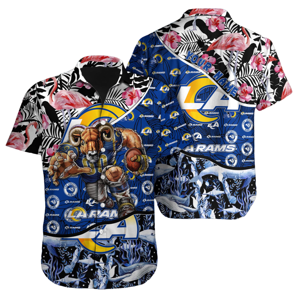 Los Angeles Rams Hawaiian Shirt NFL Football Custom Hawaiian Shirt for Men Women Gift For Fans