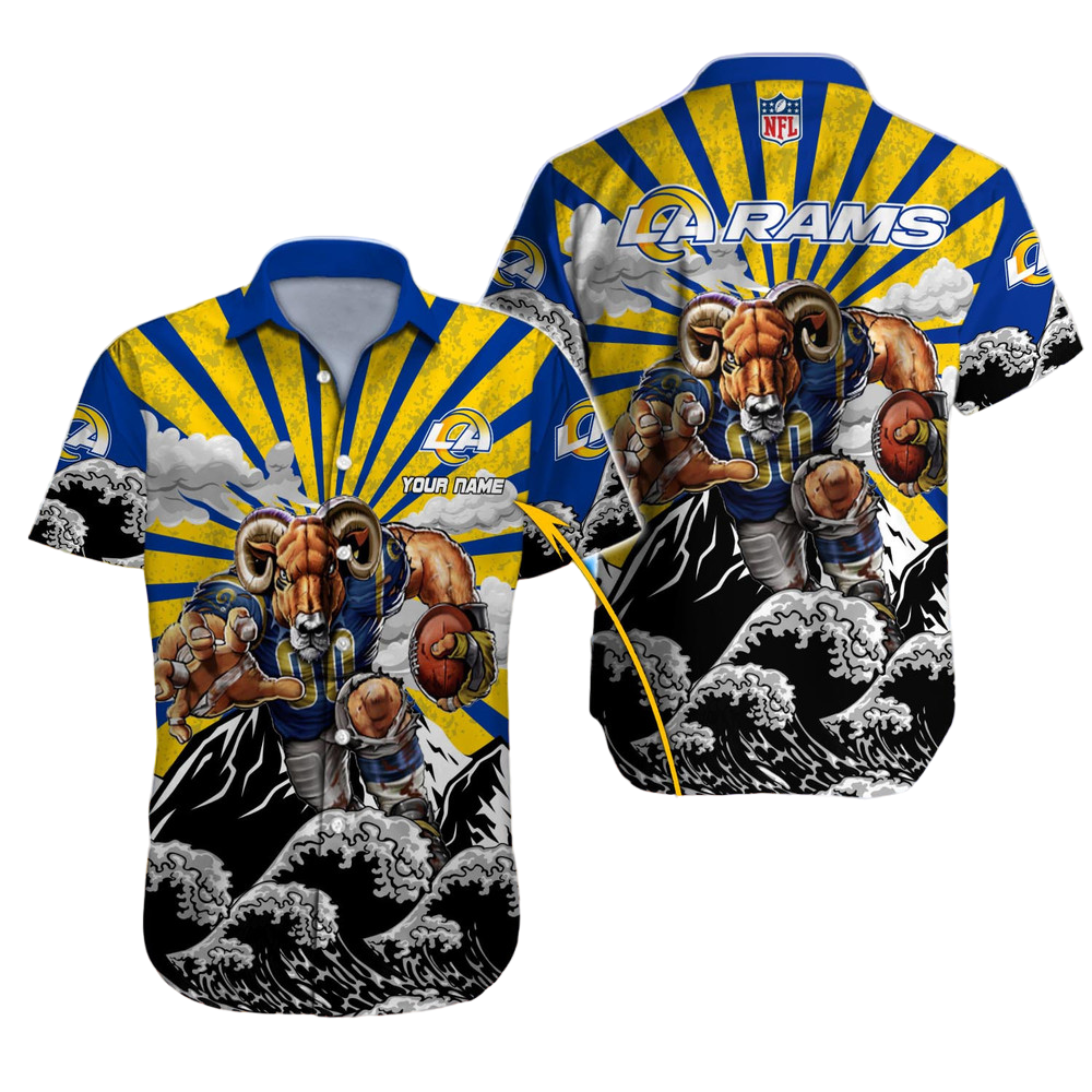 Los Angeles Rams Hawaiian Shirt NFL Football Custom Hawaiian Shirt for Men Women Gift For Fans