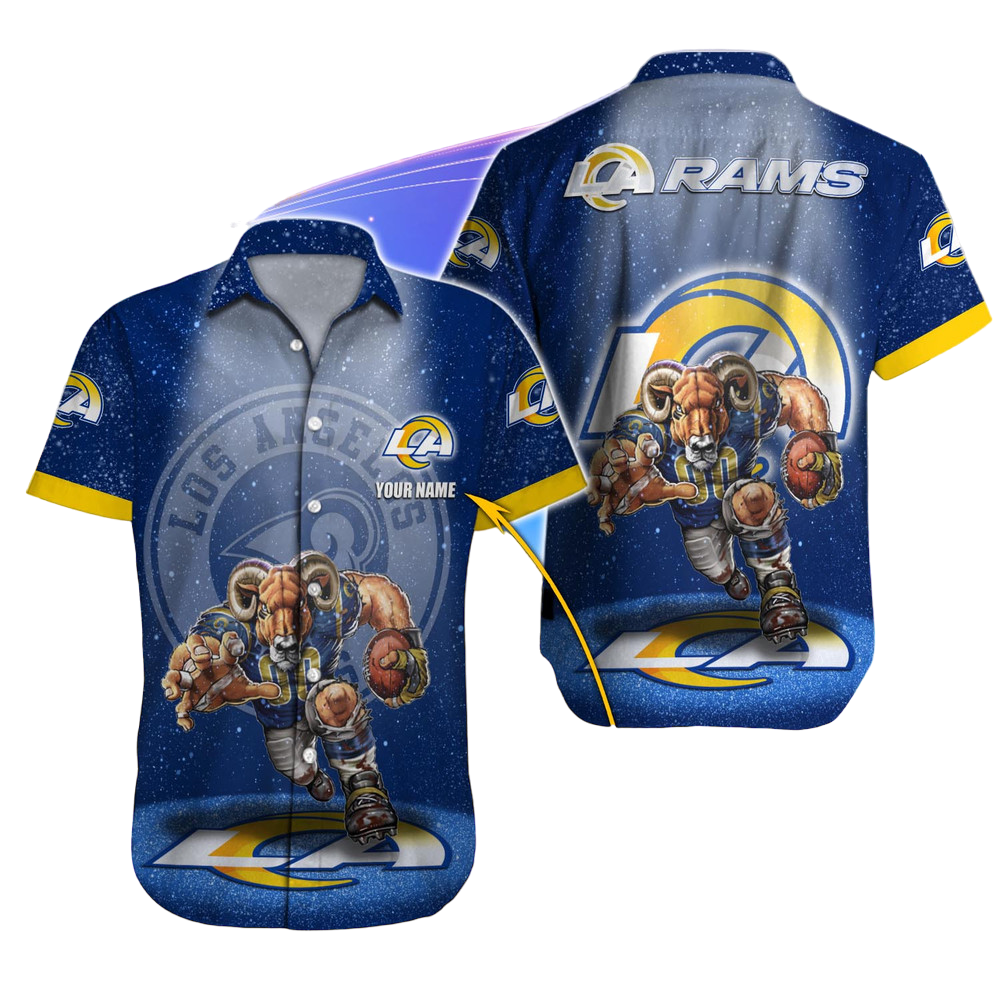 Los Angeles Rams Hawaiian Shirt NFL Football Custom Hawaiian Shirt for Men Women Gift For Fans