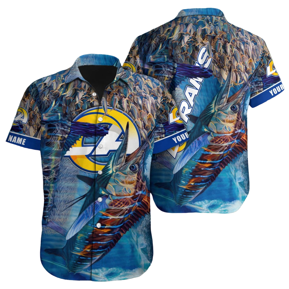 Los Angeles Rams Hawaiian Shirt NFL Football Custom Hawaiian Shirt for Men Women Gift For Fans