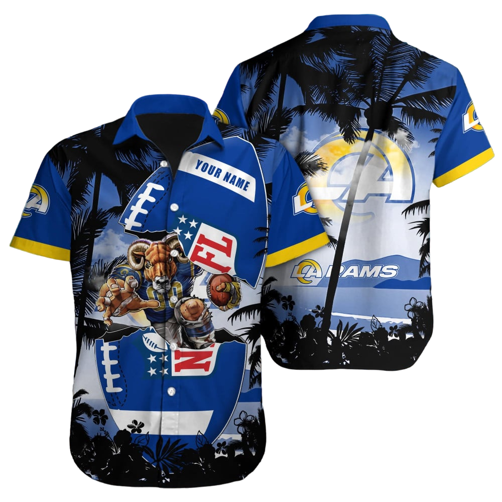 Los Angeles Rams Hawaiian Shirt NFL Football Custom Hawaiian Shirt for Men Women Gift For Fans