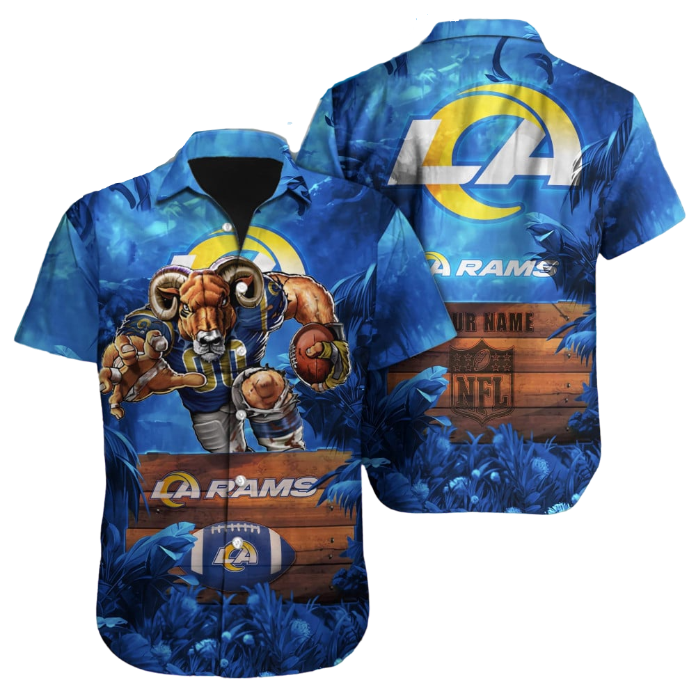 Los Angeles Rams Hawaiian Shirt NFL Football Custom Hawaiian Shirt for Men Women Gift For Fans