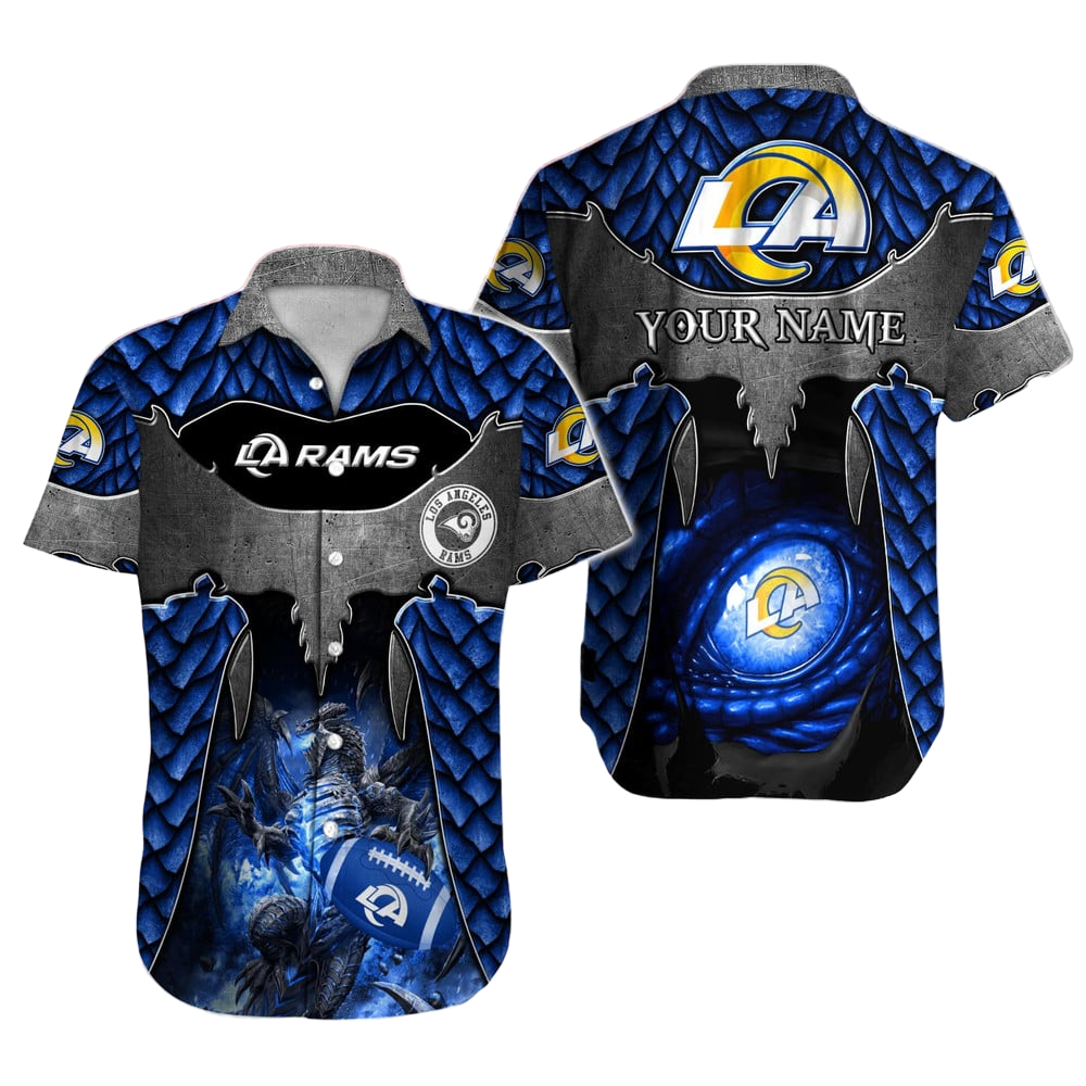 Los Angeles Rams Hawaiian Shirt NFL Football Custom Hawaiian Shirt for Men Women Gift For Fans