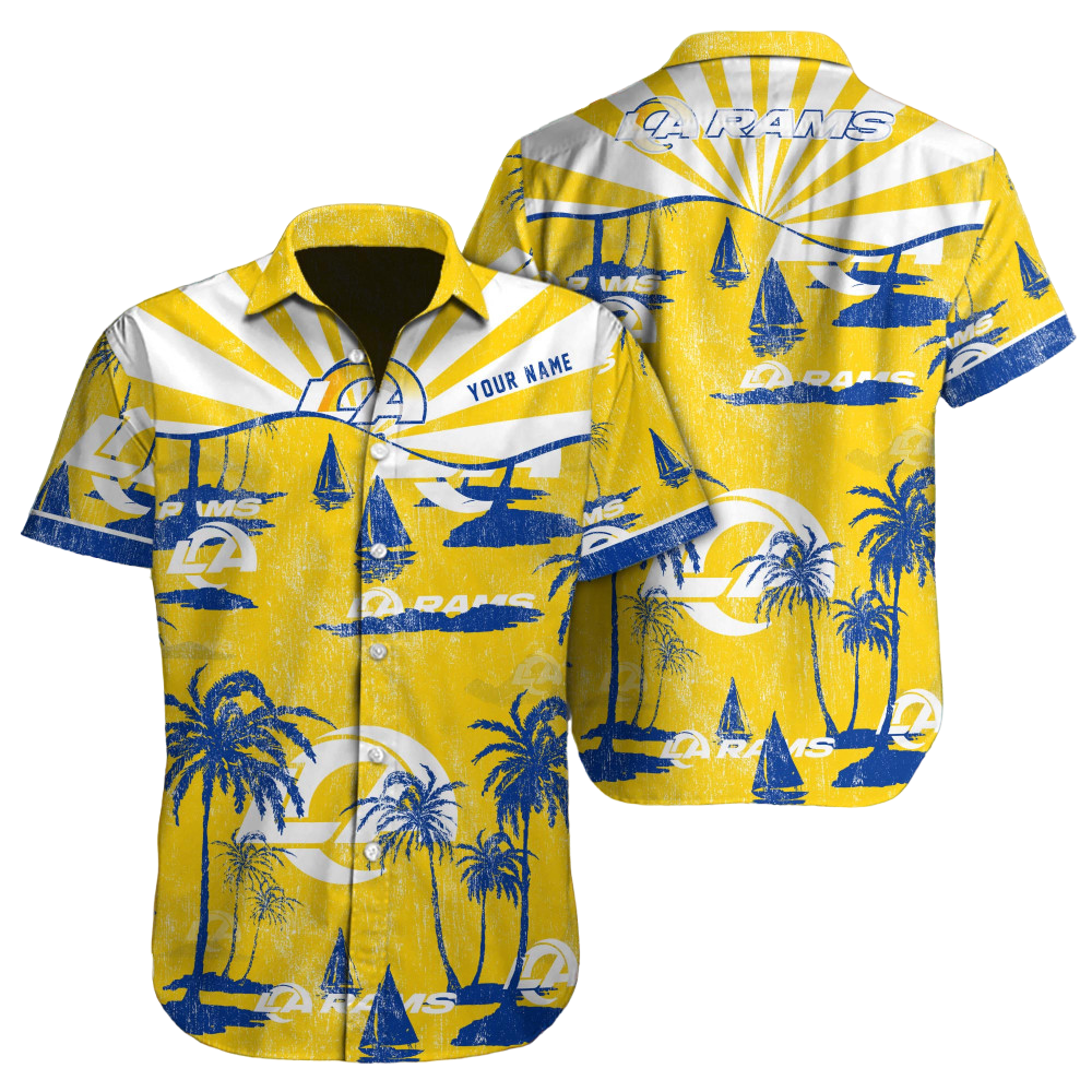 Los Angeles Rams Hawaiian Shirt NFL Football Custom Hawaiian Shirt for Men Women Gift For Fans