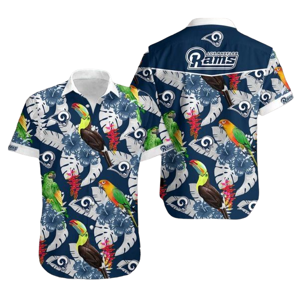 Los Angeles Rams Hawaiian Shirt Aloha Shirt for Men Women V1