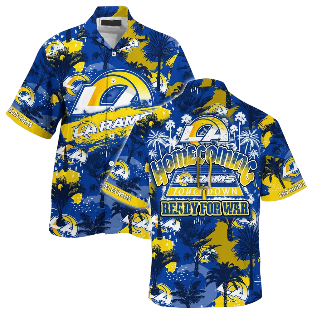 Los Angeles Rams NFL Beach Shirt For Sports Fans This Summer Hawaiian Shirt