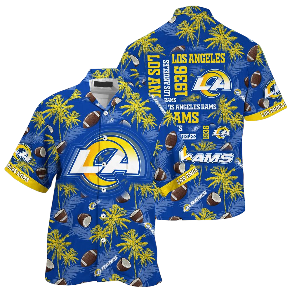 Los Angeles Rams NFL Beach Shirt New Gift For Summer Hawaiian Shirt