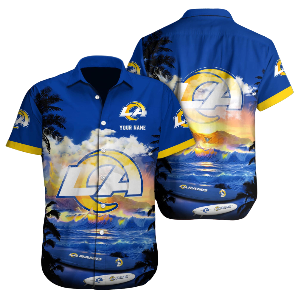 Los Angeles Rams NFL Football Custom Hawaiian Shirt for Men Women Gift For Fans