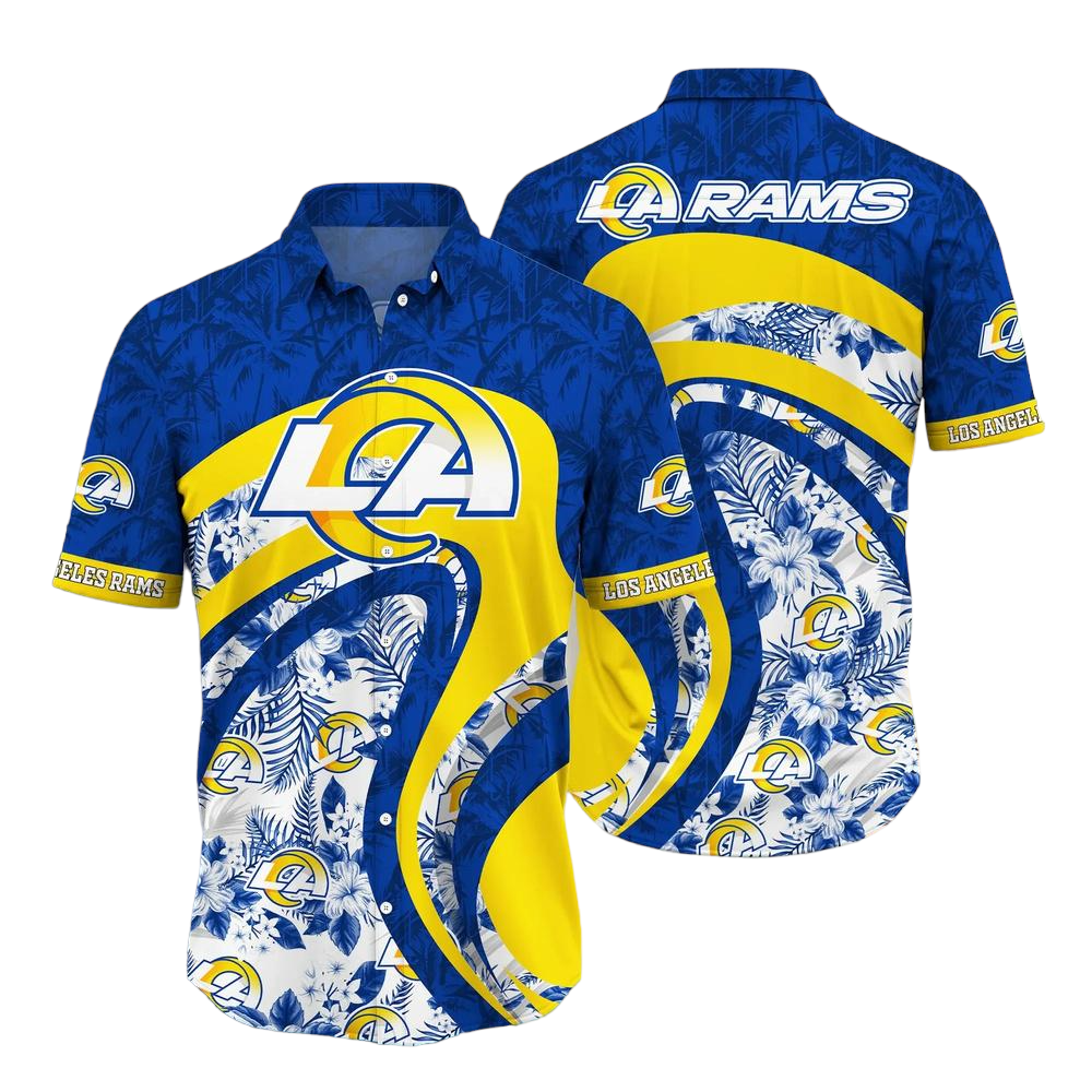 Los Angeles Rams NFL Hawaii Shirt Graphic Floral Tropical Pattern This Summer For Fan