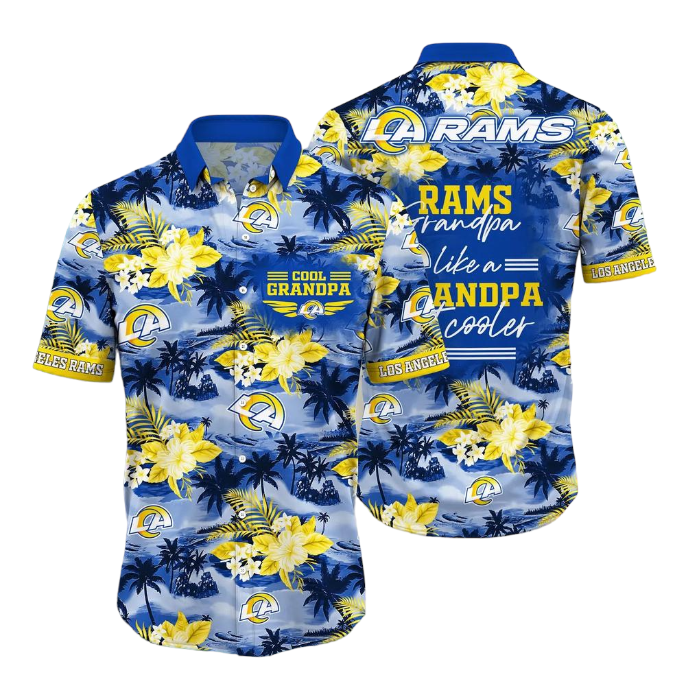 Los Angeles Rams NFL Hawaiian Shirt For Grandparent New Trending Beach Shirt