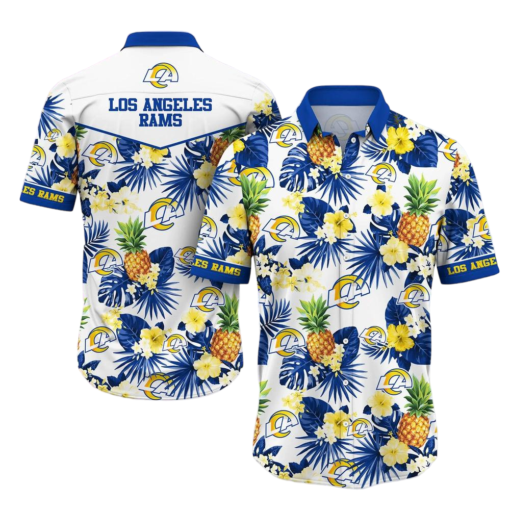 Los Angeles Rams NFL Hawaiian Shirt Tropical Pattern Graphic Hawaii Shirt For Fan Ever