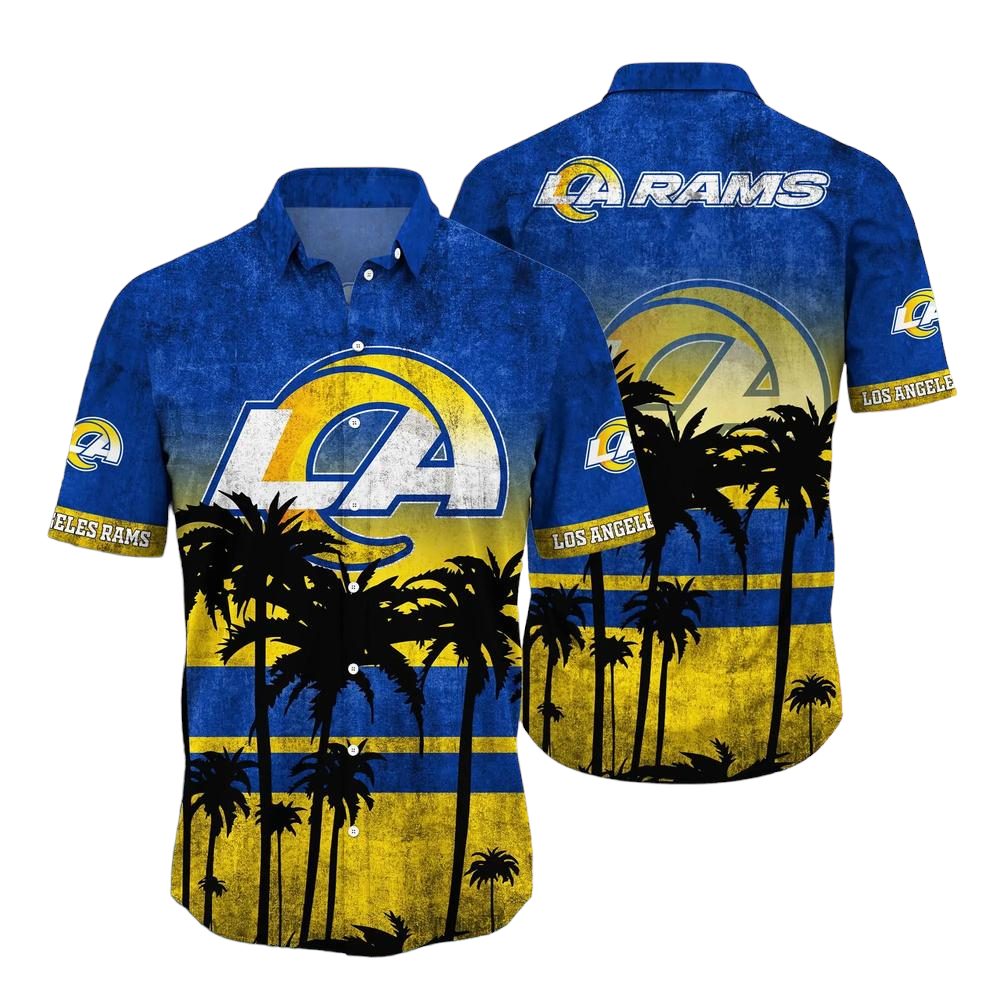 Los Angeles Rams NFL Hawaiian Shirt Tropical Pattern Graphic New Collection Summer Gift For Fan NFL