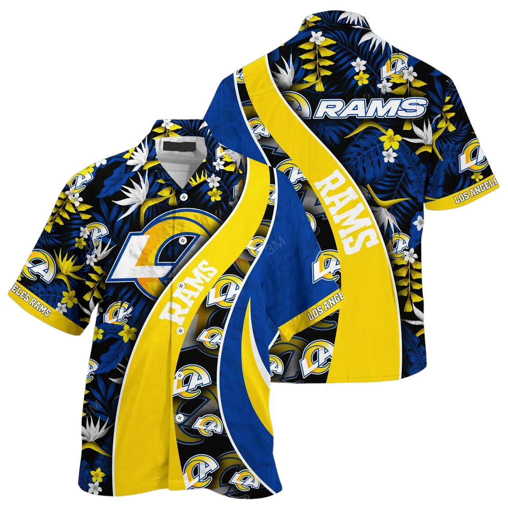 Los Angeles Rams NFL Hawaiian Shirt With Tropical Pattern For Your Loved Ones