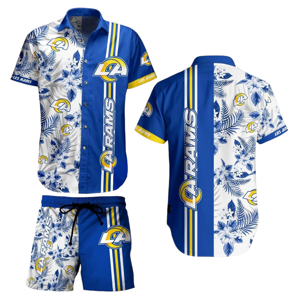 Los Angeles Rams NFL Hawaiian Shirt Tropical Pattern Summer Shirt Style New Gift For Best Fan