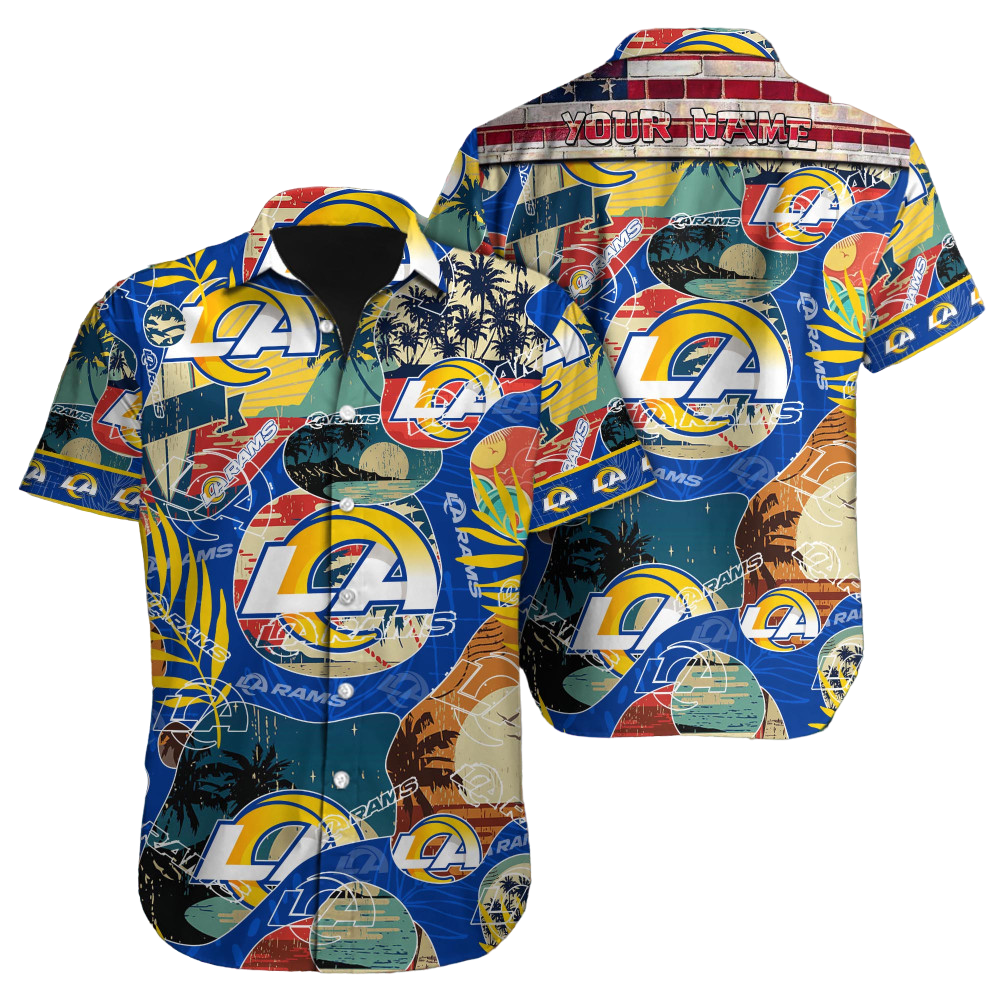 Los Angeles Rams NFL NFL Football Custom Hawaiian Shirt for Men Women Gift For Fans