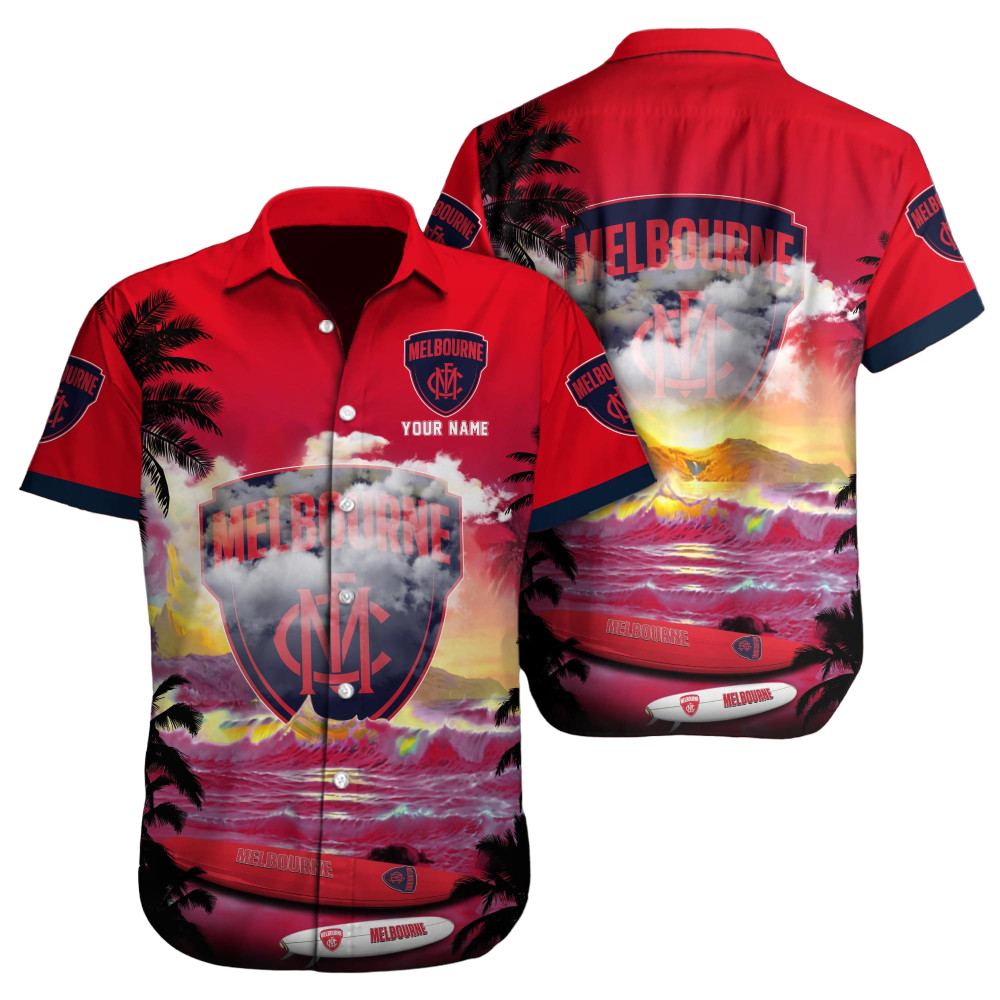 Melbourne Demons AFL Custom Hawaii Shirt  for Men Women Gift for Fans