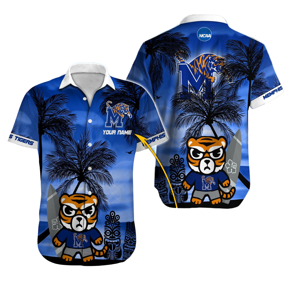 Memphis Tigers NCAA Hawaiian Shirt Custom Hawaii Shirt for Men Women Gift for Fans