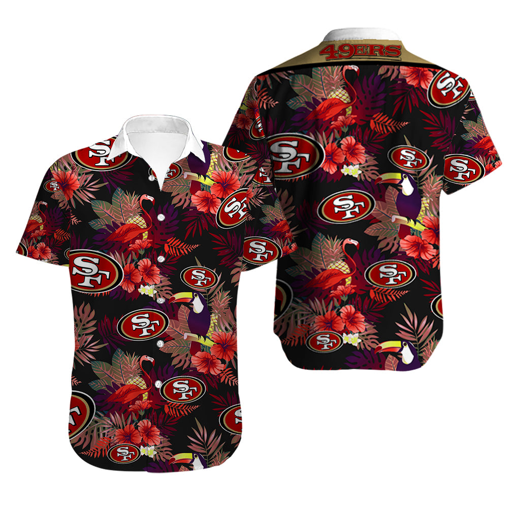 Men San Francisco 49Ers Hawaiian Shirt Tropical