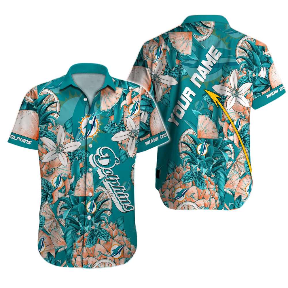 Miami Dolphins Hawaiian Shirt NFL Football Custom Hawaiian Shirt for Men Women Gift For Fans