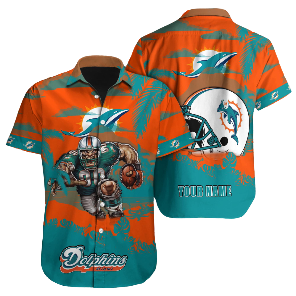 Miami Dolphins Hawaiian Shirt NFL Football Custom Hawaiian Shirt for Men Women Gift For Fans